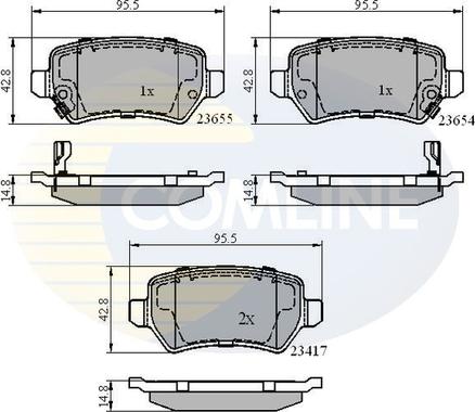 Comline CBP31551 - Brake Pad Set, disc brake car-mod.net