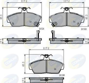 Comline CBP3262 - Brake Pad Set, disc brake car-mod.net