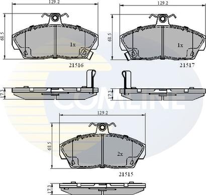 Comline CBP3232 - Brake Pad Set, disc brake car-mod.net