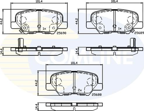 Comline CBP32238 - Brake Pad Set, disc brake car-mod.net
