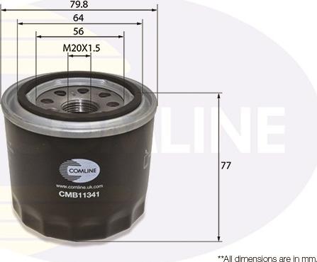 Comline CMB11341 - Oil Filter car-mod.net
