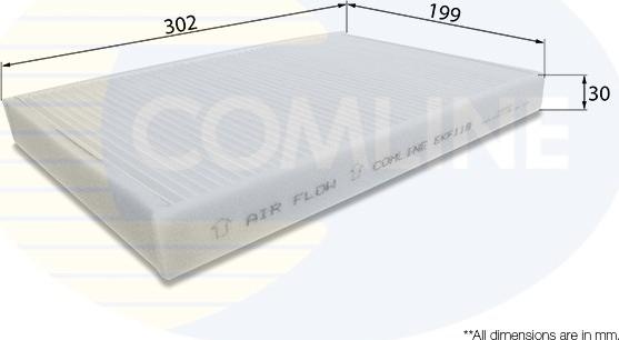 Comline EKF119 - Filter, interior air car-mod.net