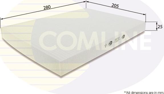 Comline EKF112 - Filter, interior air car-mod.net