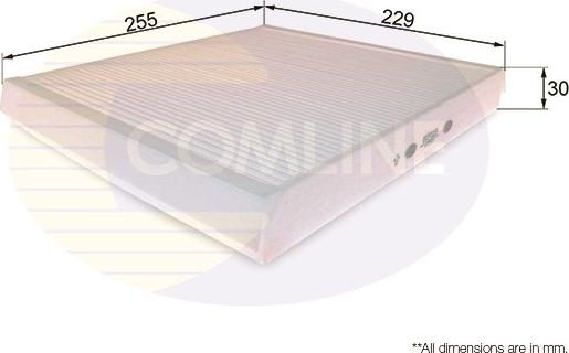 Comline EKF123 - Filter, interior air car-mod.net