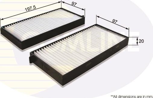 Comline EKF396-2 - Filter, interior air car-mod.net