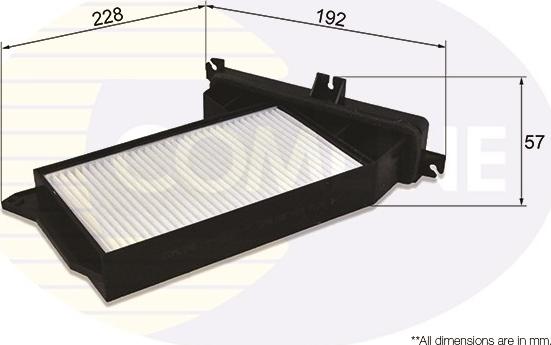 Comline EKF346 - Filter, interior air car-mod.net