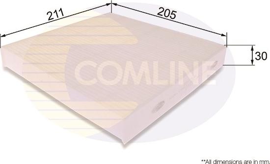 Comline EKF306 - Filter, interior air car-mod.net