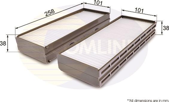Comline EKF303 - Filter, interior air car-mod.net