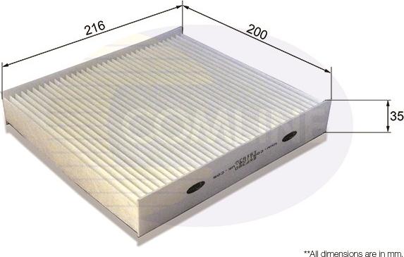 Comline EKF380 - Filter, interior air car-mod.net
