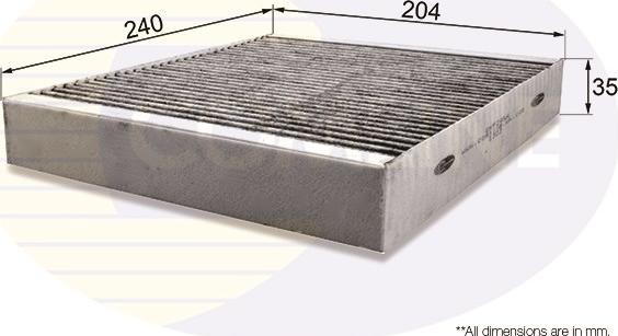 Comline EKF295A - Filter, interior air car-mod.net