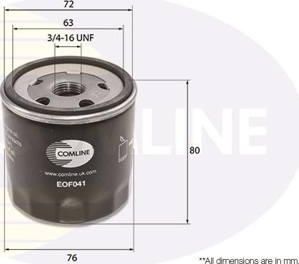 Comline EOF041 - Oil Filter car-mod.net