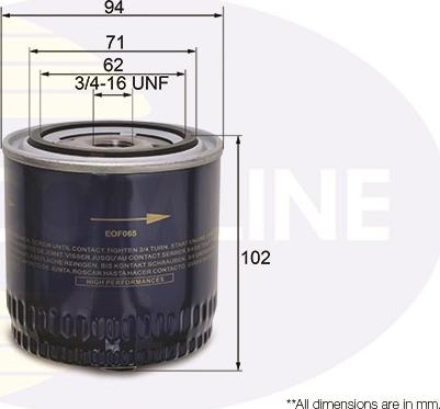 Comline EOF065 - Oil Filter car-mod.net
