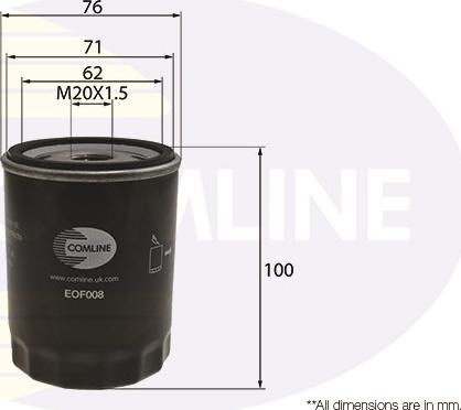 Comline EOF008 - Oil Filter car-mod.net