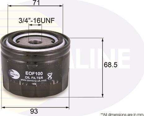 Comline EOF100 - Oil Filter car-mod.net