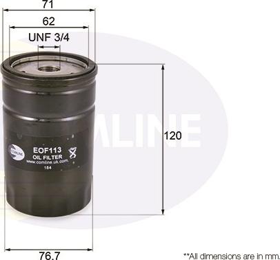 Comline EOF113 - Oil Filter car-mod.net