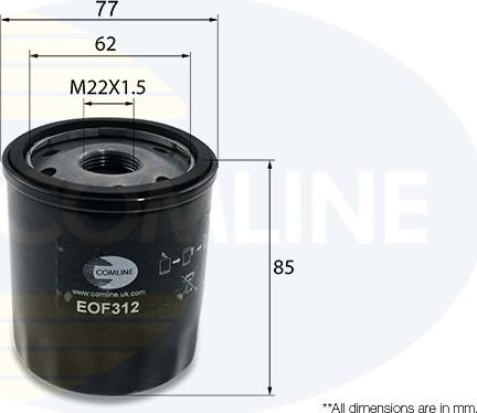 Comline EOF312 - Oil Filter car-mod.net