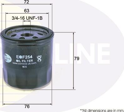 Comline EOF254 - Oil Filter car-mod.net