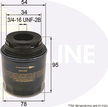 Comline EOF250 - Oil Filter car-mod.net