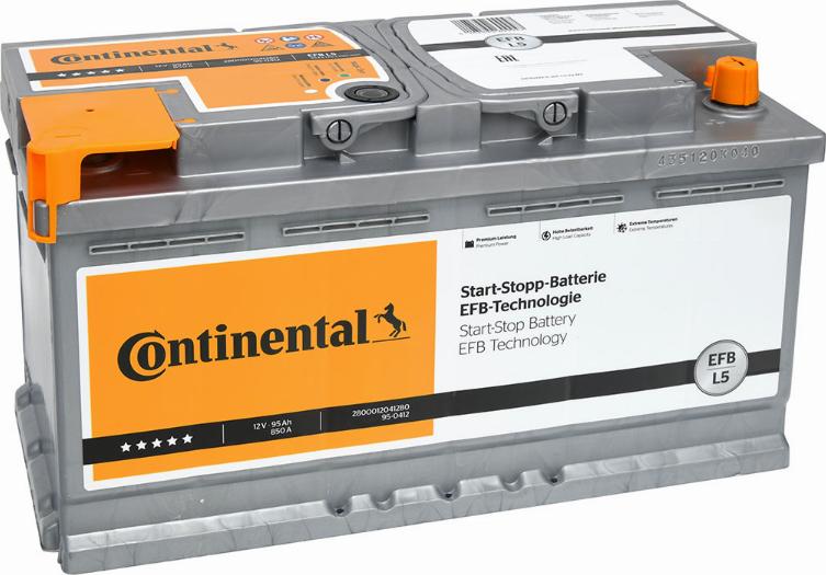 CONTINENTAL 2800012041280 - Starter Battery car-mod.net