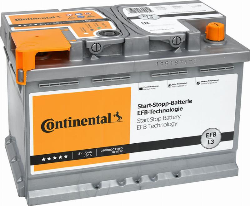 CONTINENTAL 2800012039280 - Starter Battery car-mod.net