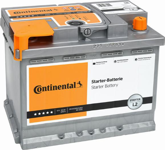 CONTINENTAL 2800012021280 - Starter Battery car-mod.net