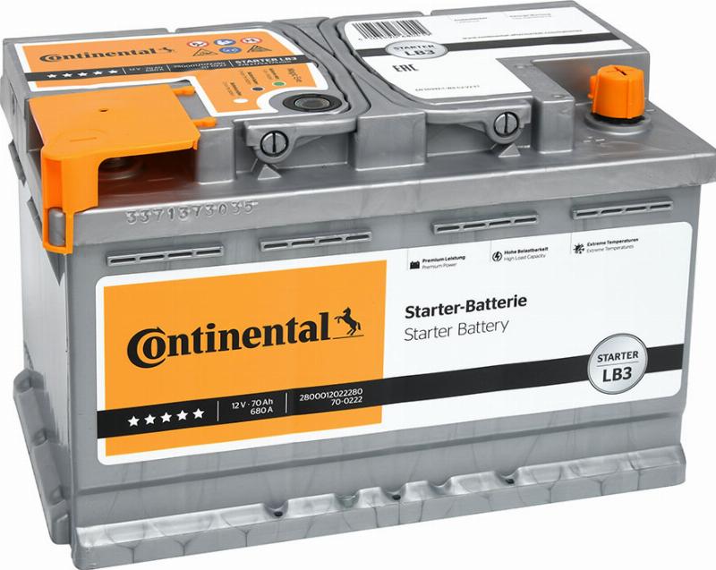 CONTINENTAL 2800012022280 - Starter Battery car-mod.net
