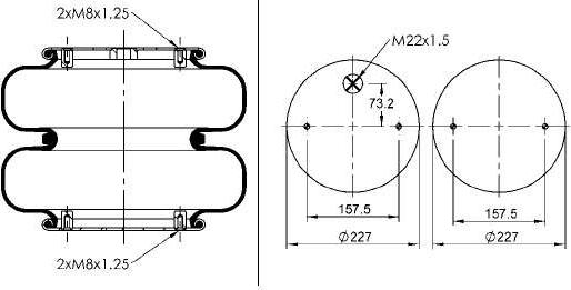 CONTINENTAL 67551 - Air Spring, suspension car-mod.net