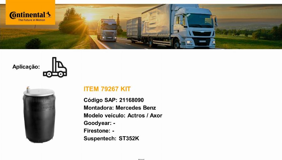 CONTINENTAL 79267 KIT - Air Spring, suspension car-mod.net