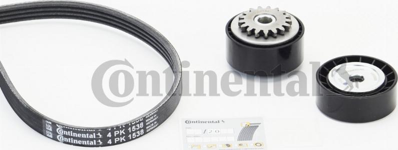 CONTINENTAL 4PK1538K1 - V-Ribbed Belt Set car-mod.net