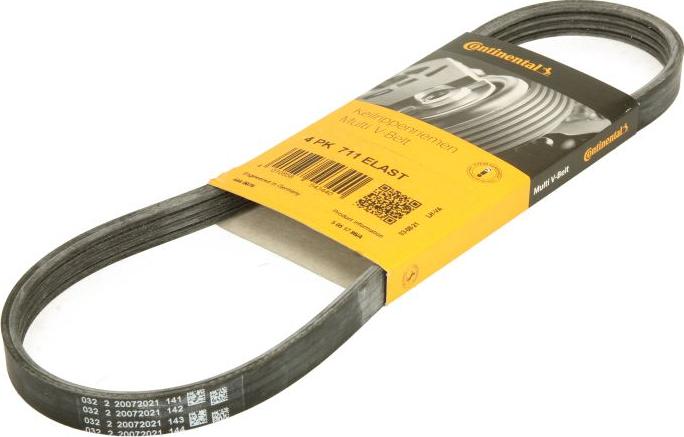 CONTINENTAL 4 PK 711 ELAST - V-Ribbed Belt car-mod.net