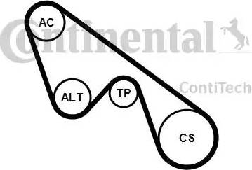 CONTINENTAL 5PK1150K1 - V-Ribbed Belt Set car-mod.net