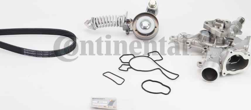 CONTINENTAL 5PK1230WP1 - Water Pump + V-Ribbed Belt Set car-mod.net