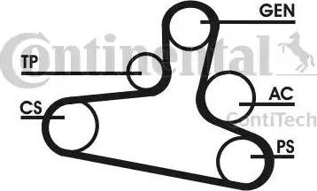 CONTINENTAL 6DPK1195D1 - V-Ribbed Belt Set car-mod.net
