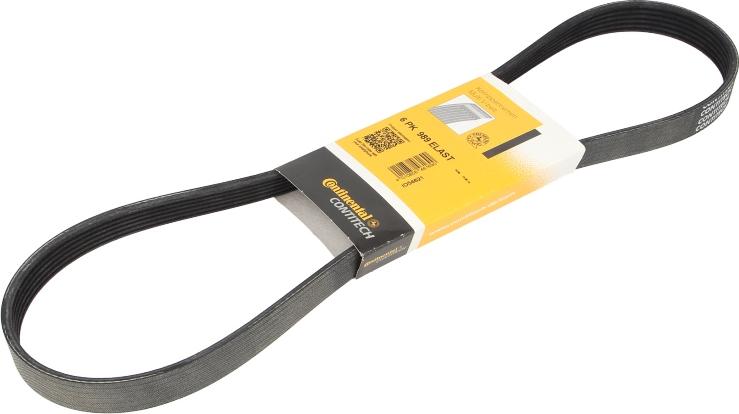 CONTINENTAL 6PK989 ELAST - V-Ribbed Belt car-mod.net