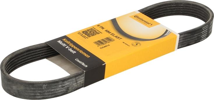 CONTINENTAL 6 PK 684 ELAST - V-Ribbed Belt car-mod.net