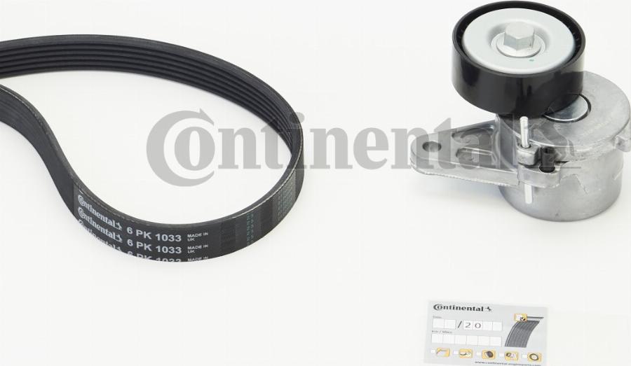 CONTINENTAL 6PK1033K1 - V-Ribbed Belt Set car-mod.net