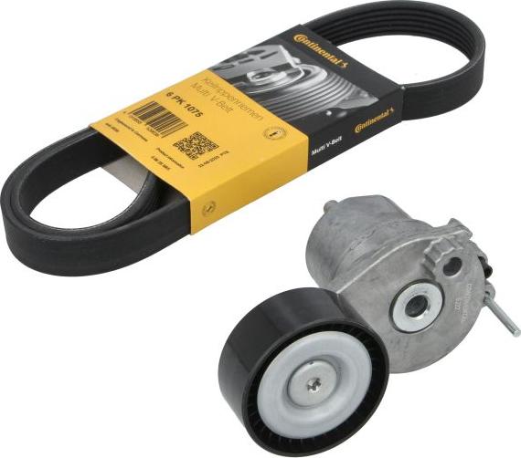 CONTINENTAL 6 PK 1075 K1 - V-Ribbed Belt Set car-mod.net