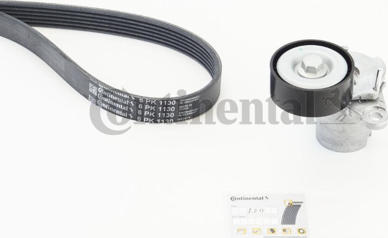 CONTINENTAL 6PK1130K3 - V-Ribbed Belt Set car-mod.net