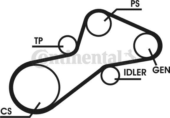 CONTINENTAL 6PK1345D1 - V-Ribbed Belt Set car-mod.net