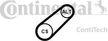 CONTINENTAL 6PK799 ELAST T1 - V-Ribbed Belt car-mod.net