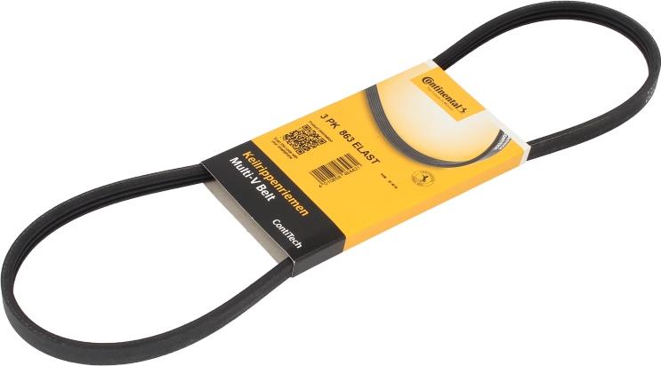 CONTINENTAL 3 PK 863 ELAST - V-Ribbed Belt car-mod.net