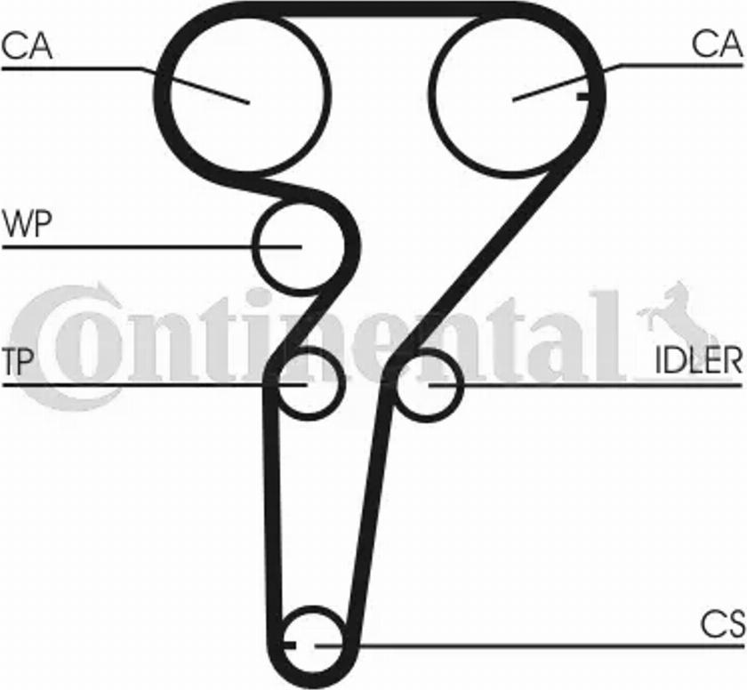 CONTINENTAL CT969K1 - Timing Belt Set car-mod.net