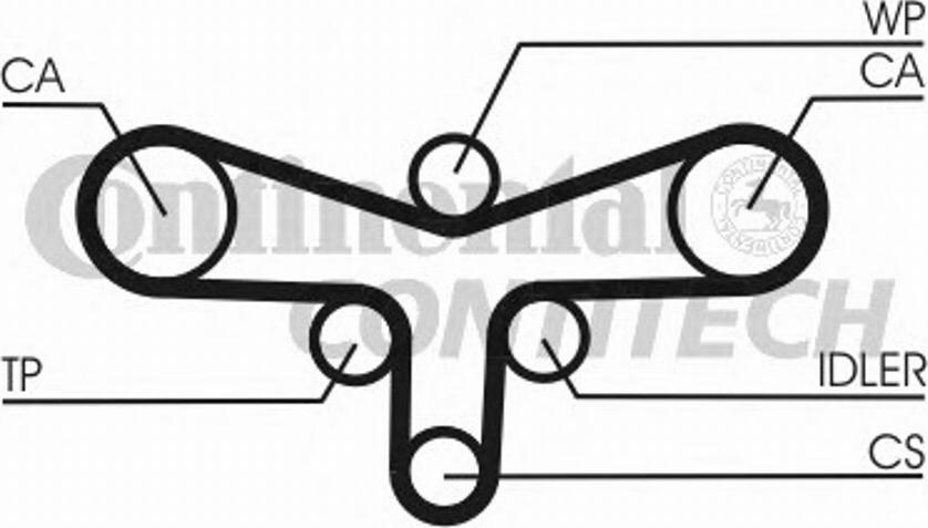 CONTINENTAL CT984 - Timing Belt car-mod.net