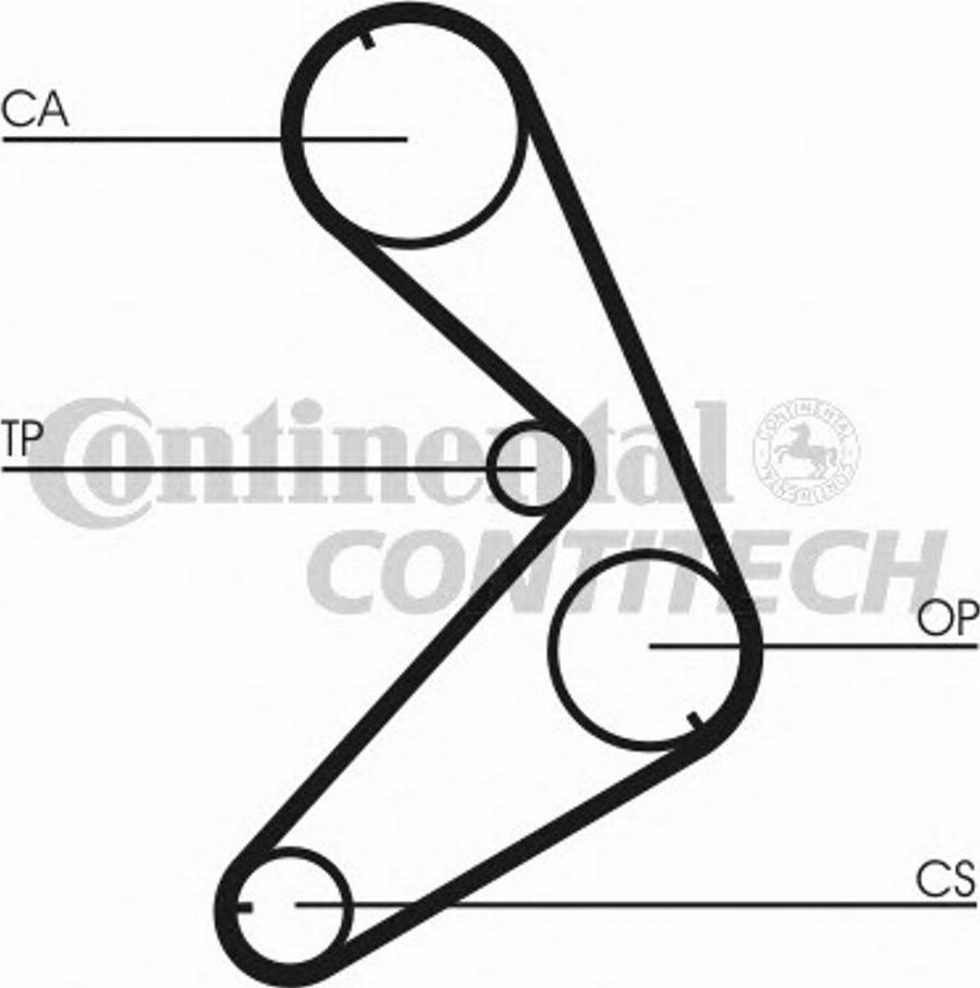 CONTINENTAL CT676K1 - Timing Belt Set car-mod.net