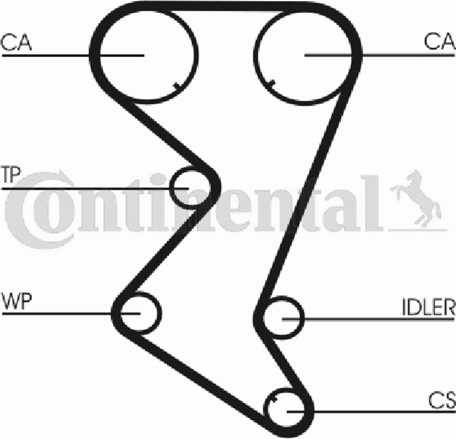 CONTINENTAL CT1003 - Timing Belt car-mod.net