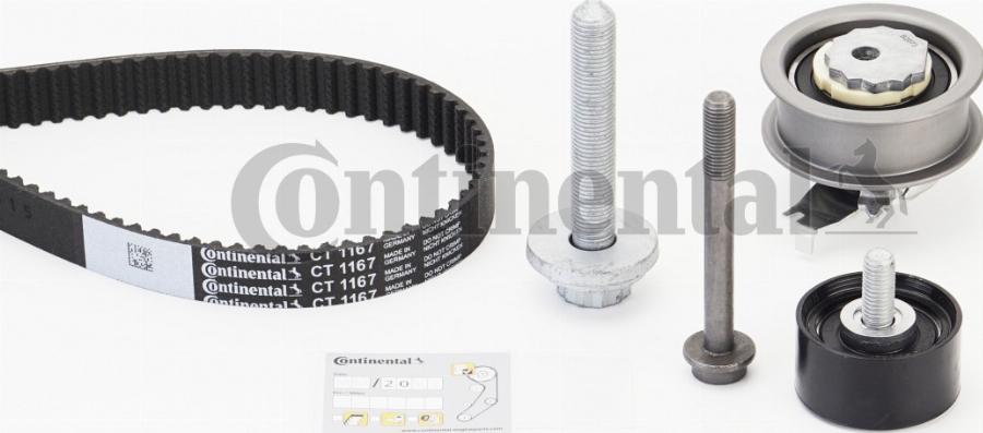 CONTINENTAL CT1167K4 - Timing Belt Set car-mod.net