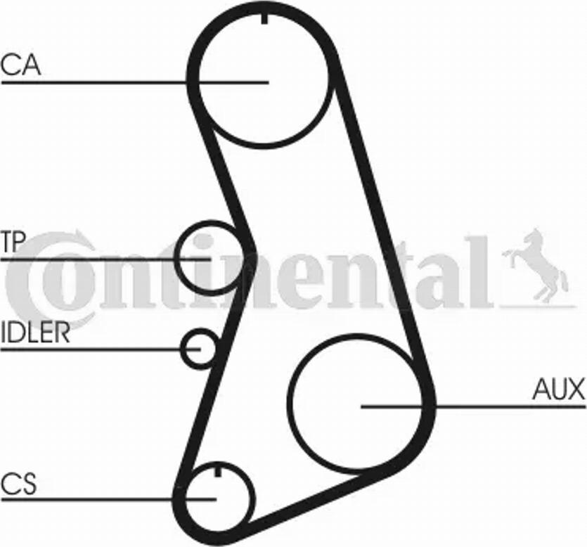 CONTINENTAL CT849 - Timing Belt car-mod.net