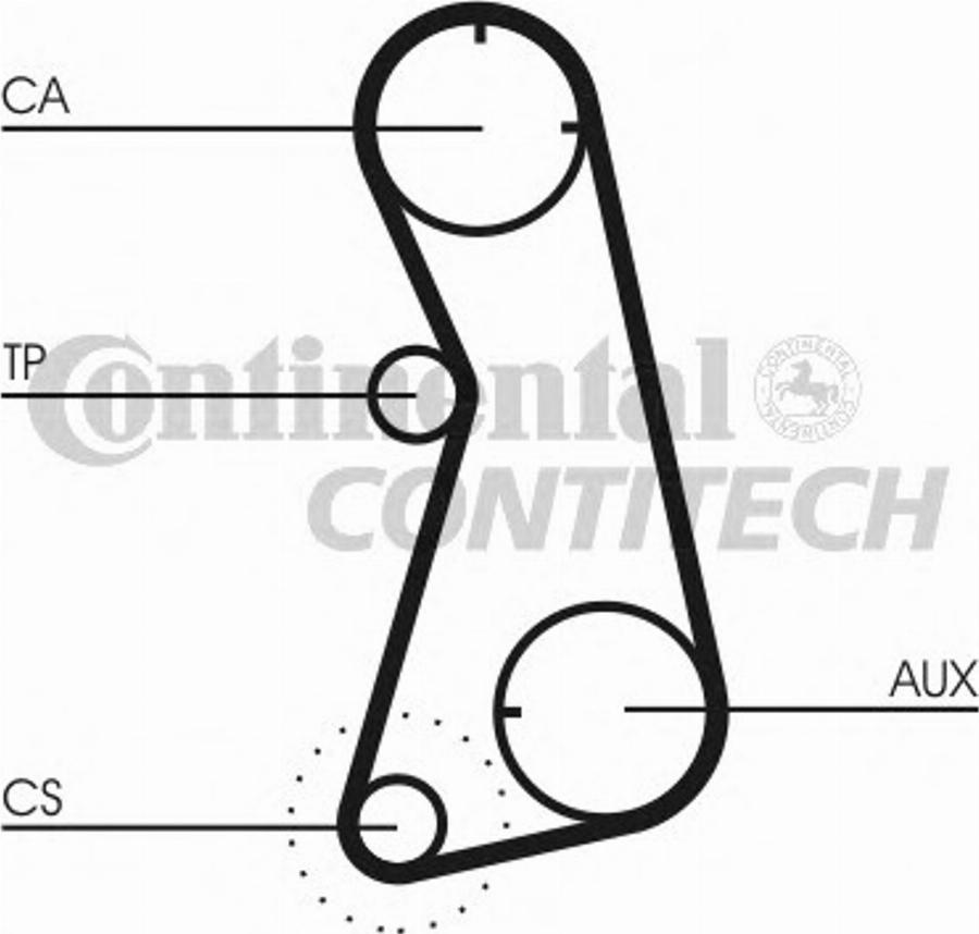 CONTINENTAL CT869K2 - Timing Belt Set car-mod.net