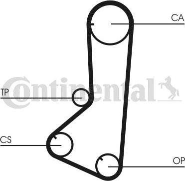 CONTINENTAL CT 801 K1 - Timing Belt Set car-mod.net