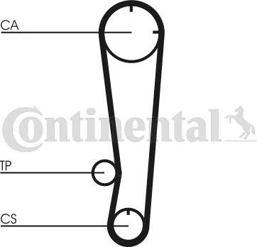 CONTINENTAL CT738K1 - Timing Belt Set car-mod.net